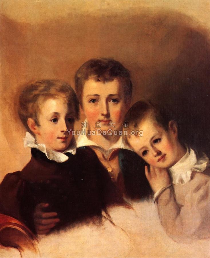 Portrait of the Howell Boys - 托马斯·苏利